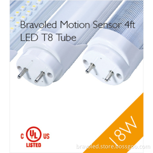 Motion Sensor LED Tube Light with UL, cUL